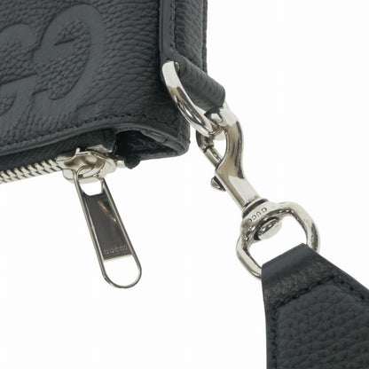Gucci Jumbo GG Messengerbag Shoulder Bag Black — view 6