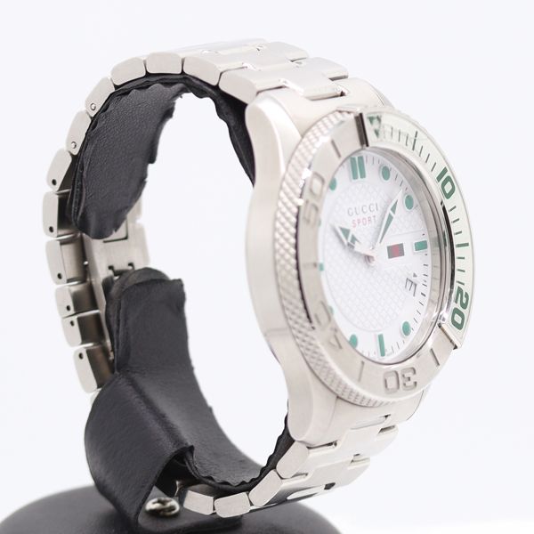 Gucci Sport 126.2 Quartz Date White Dial Watch — view 2