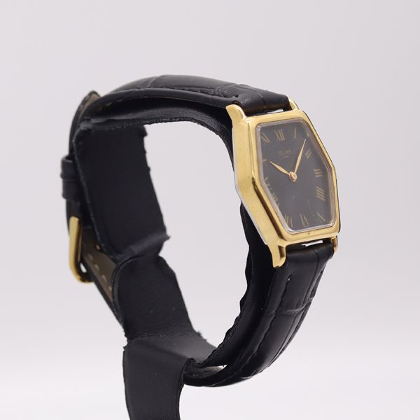Celine Quartz Black Dial Watch 7 Prt — view 2