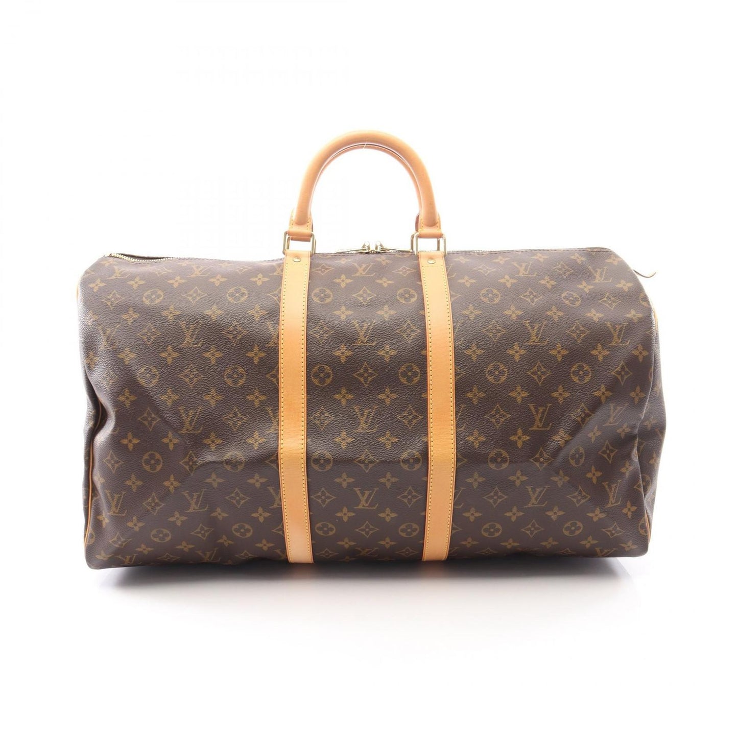 Louis Vuitton Boston Bag Keepall 55 Monogram Canvas Leather