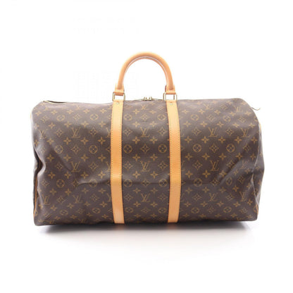 Louis Vuitton Boston Bag Keepall 55 Monogram Canvas Leather