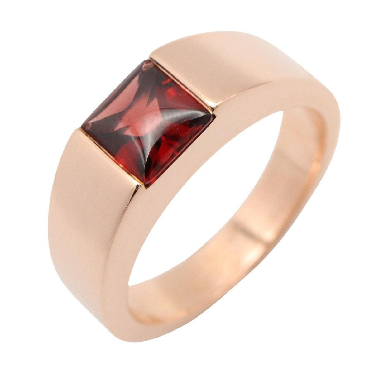 Cartier Ring Tank Mars Garnet 18K Pink Gold