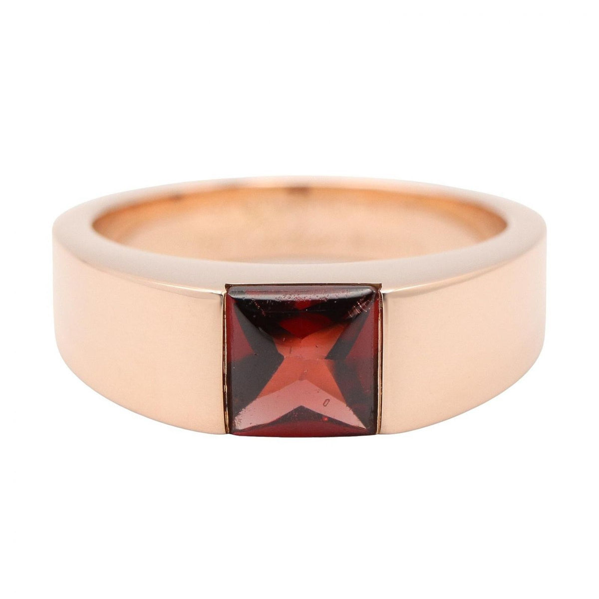 Cartier Ring Tank Mars Garnet 18K Pink Gold — view 2
