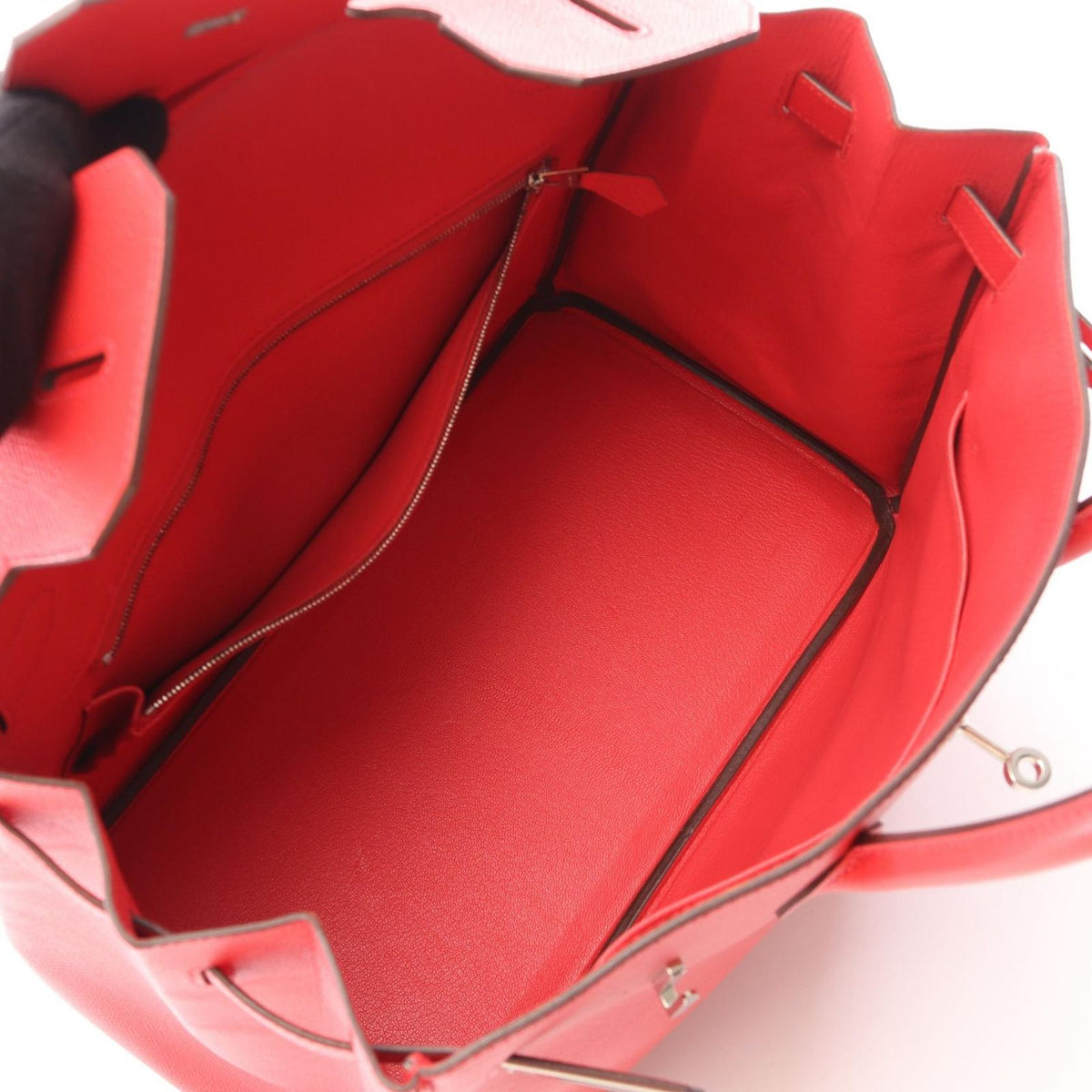 Hermes Birkin 35 Bougainvillea Leather Handbag — view 3
