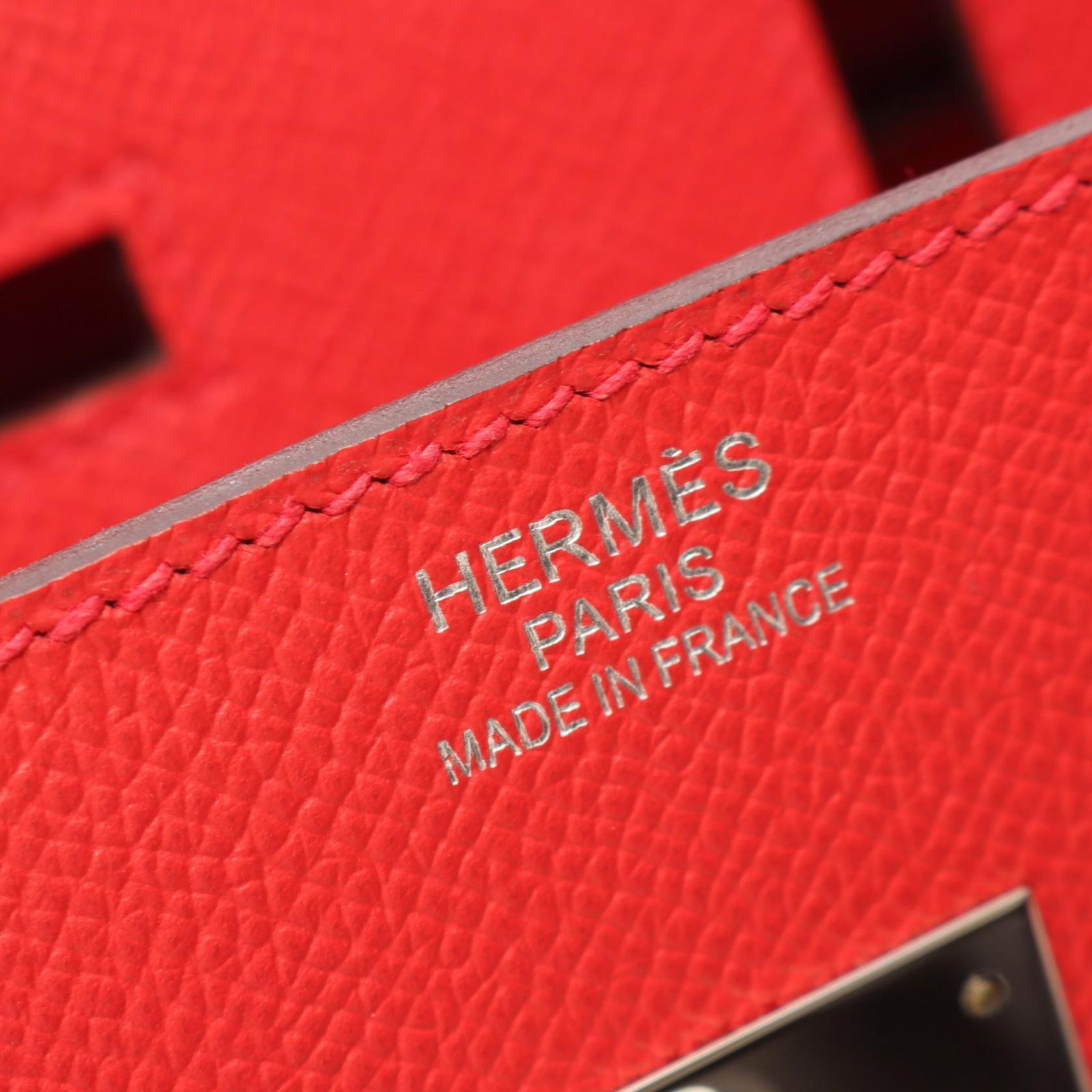 Hermes Birkin 35 Bougainvillea Leather Handbag — view 4