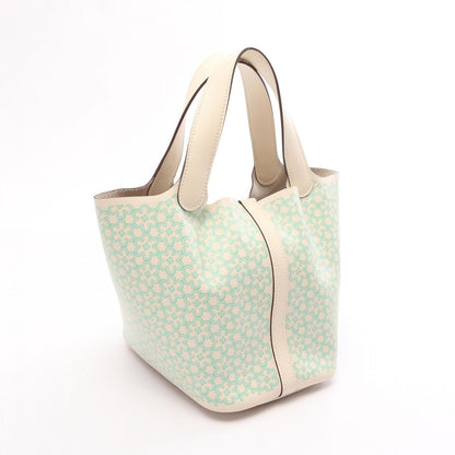 Hermes Picotin Lock PM Lucky Daisy Nata Vert Leather Handbag — view 2