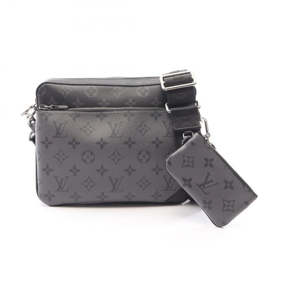 Louis Vuitton Shoulder Bag Trio Messenger Monogram Eclipse Canvas Leather