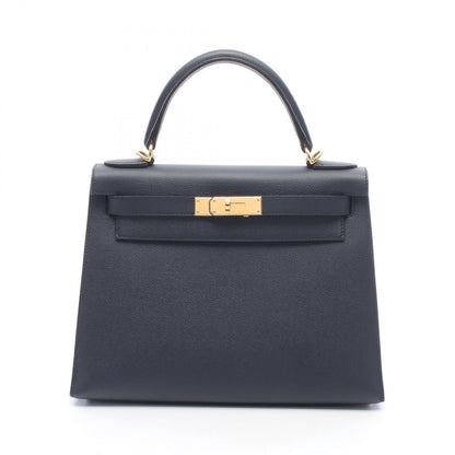 Hermes Kelly 28 Blue Indigo Handbag