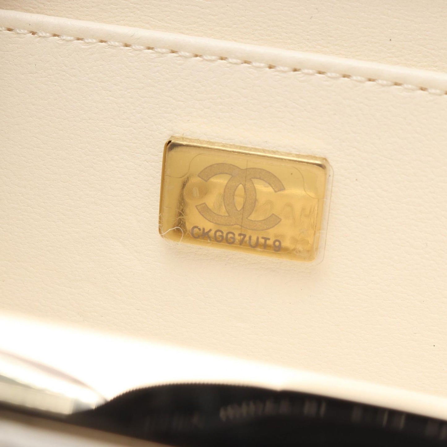 Chanel Shoulder Bag Quilted Mini Minaudiere Evening White Lambskin Small Box — view 5