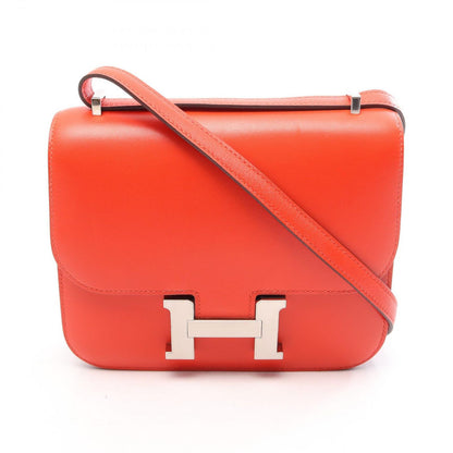 Hermes Shoulder Bag Constance 3 Mini Rouge Pivoine