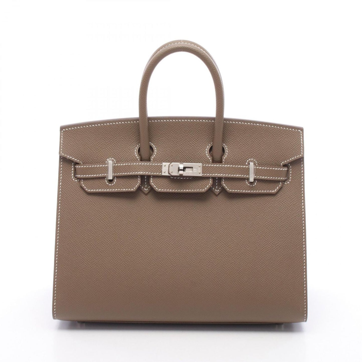 Hermes Birkin 25 Series Etoupe Leather Handbag