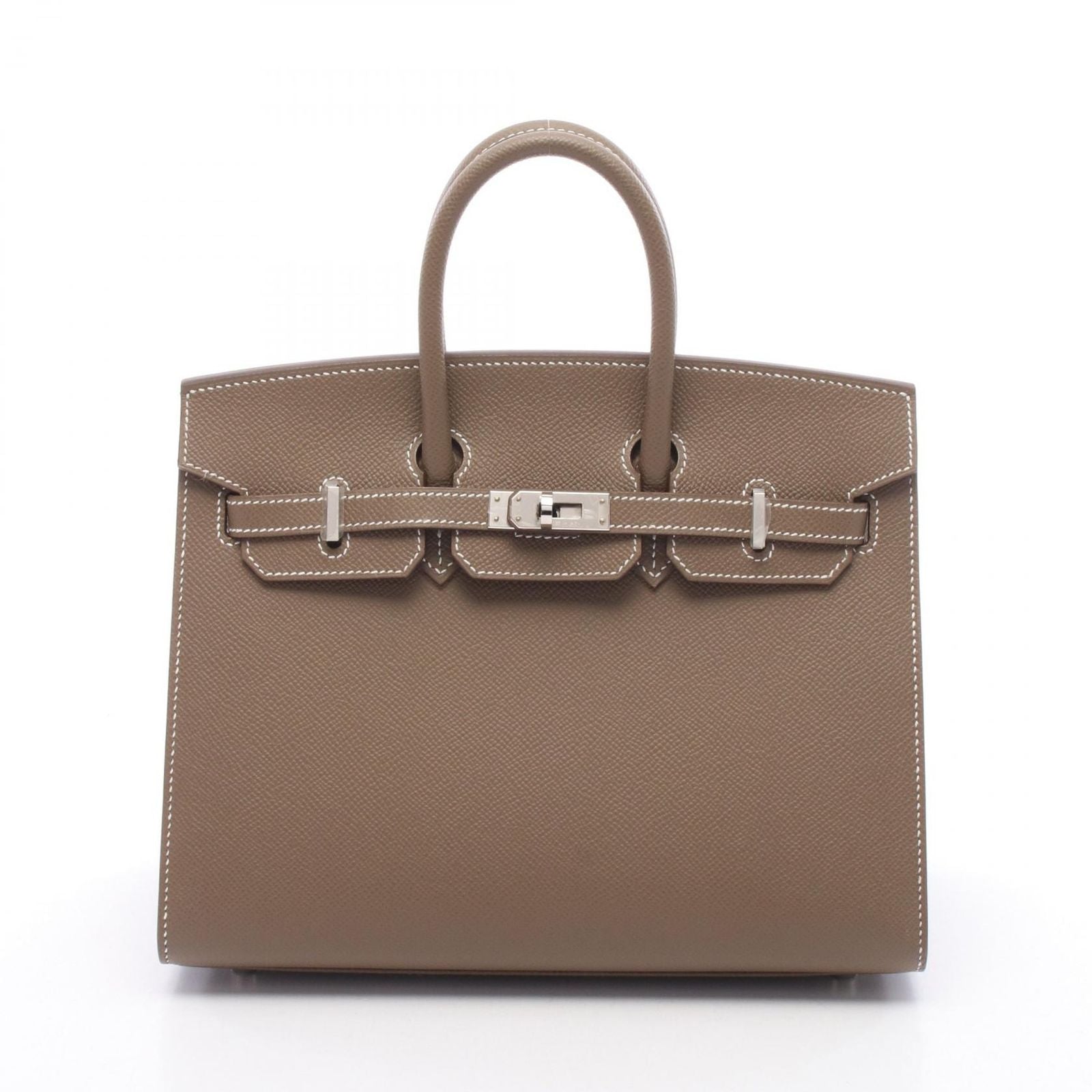 Hermes Birkin 25 Series Etoupe Leather Handbag