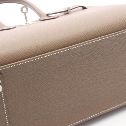 Hermes Birkin 25 Series Etoupe Leather Handbag — view 7