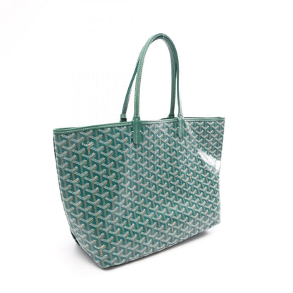 Goyard Tote Bag Saint Louis PM Green White Brown Canvas Leather — view 2