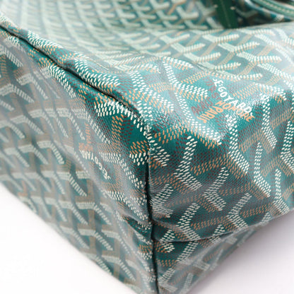 Goyard Tote Bag Saint Louis PM Green White Brown Canvas Leather — view 5