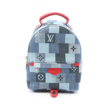 Louis Vuitton Backpack Palm Spring Mini Blue Denim Canvas
