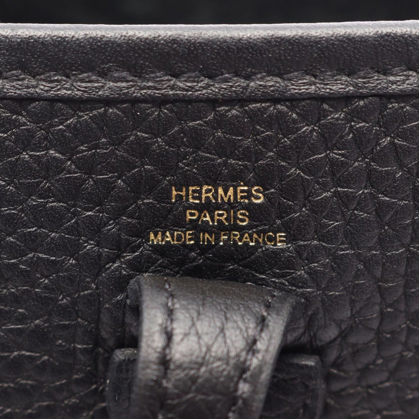 Hermes Shoulder Bag Evelyne Amazon TPM Black Leather — view 4