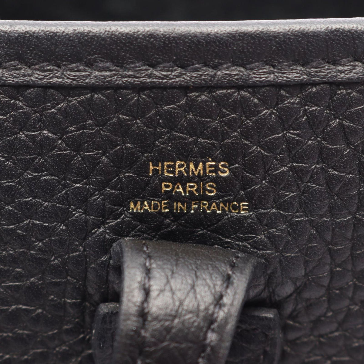 Hermes Shoulder Bag Evelyne Amazon TPM Black Leather — view 4