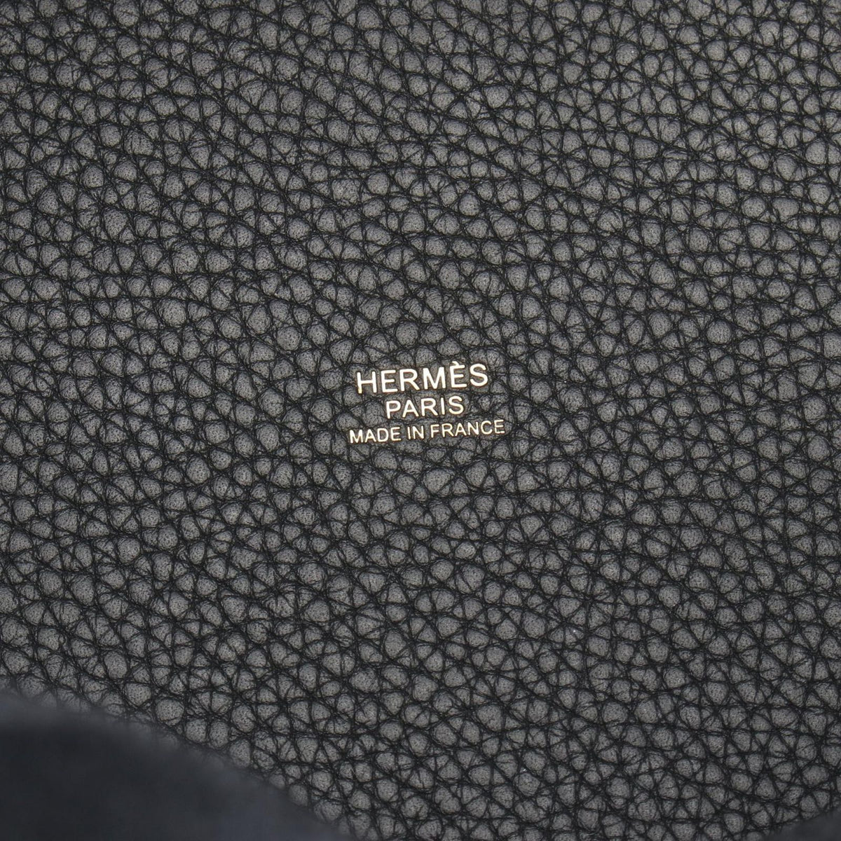 Hermes Picotin Lock MM Black Leather Handbag — view 4