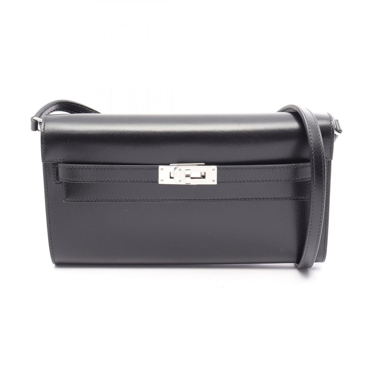 Hermes Shoulder Bag Kelly Long To Go Sellier Black Calf