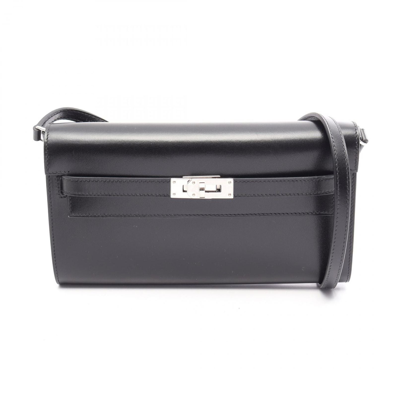 Hermes Shoulder Bag Kelly Long To Go Sellier Black Calf