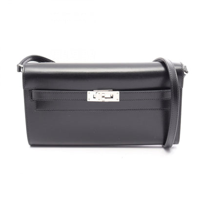 Hermes Shoulder Bag Kelly Long To Go Sellier Black Calf