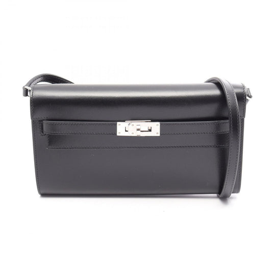 Hermes Shoulder Bag Kelly Long To Go Sellier Black Calf