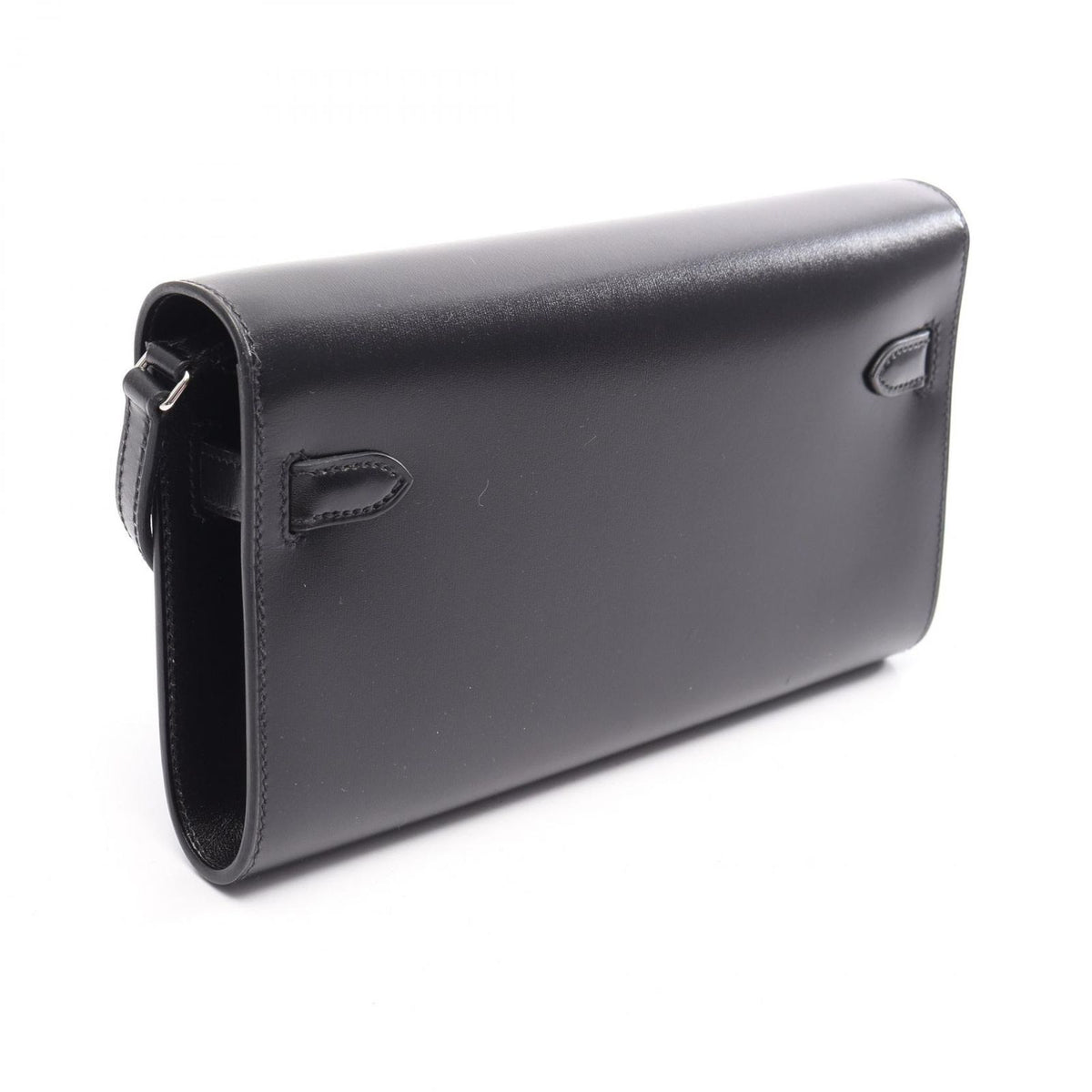 Hermes Shoulder Bag Kelly Long To Go Sellier Black Calf — view 2