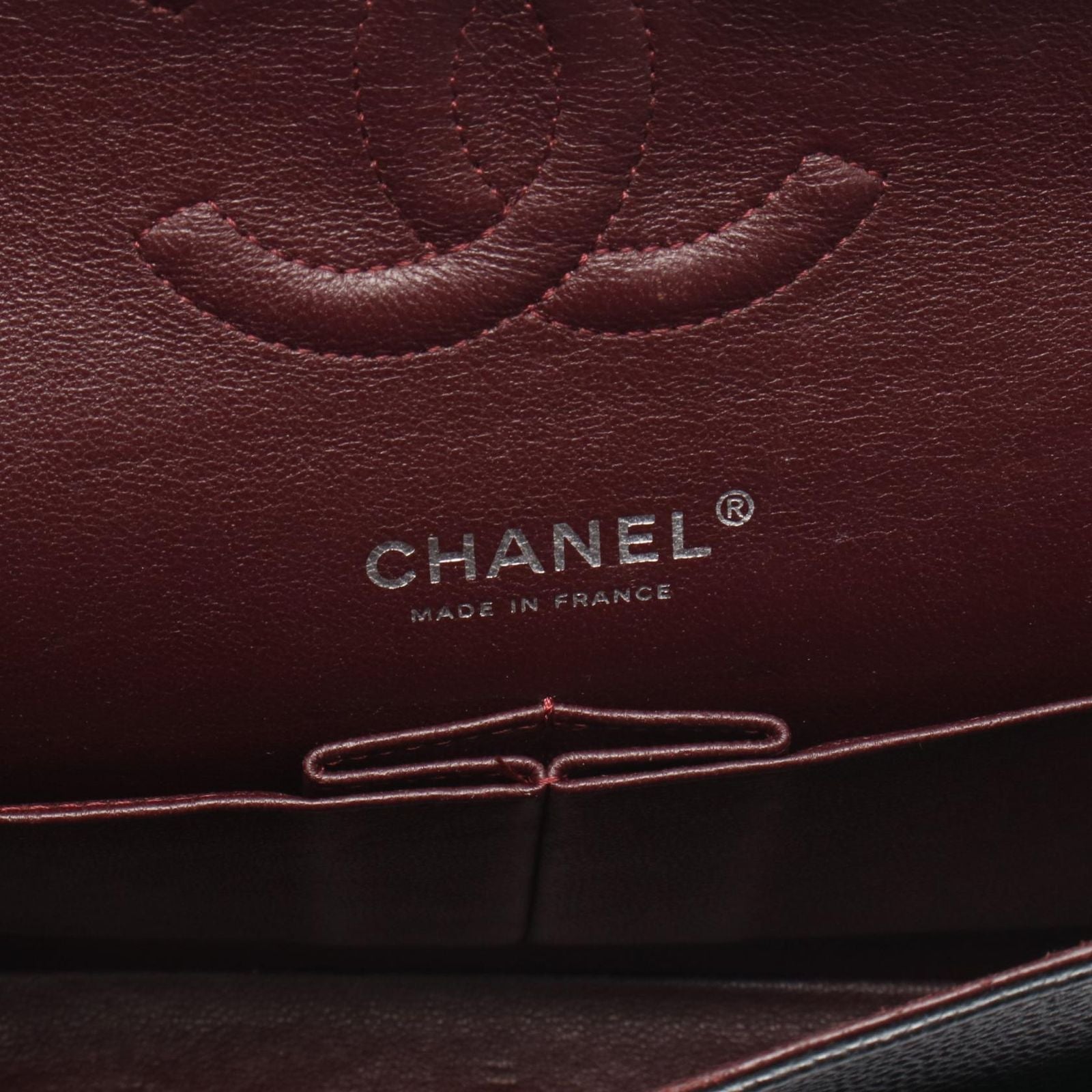 Chanel Shoulder Bag Quilted Double Flap Black Caviar Leather Chain — view 4