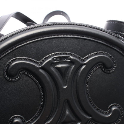Celine Shoulder Bag Cuill Triomphe Oval Black Leather — view 4