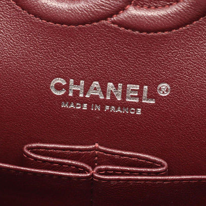 Chanel Shoulder Bag Quilted Double Flap Black Caviar Leather Chain — view 4