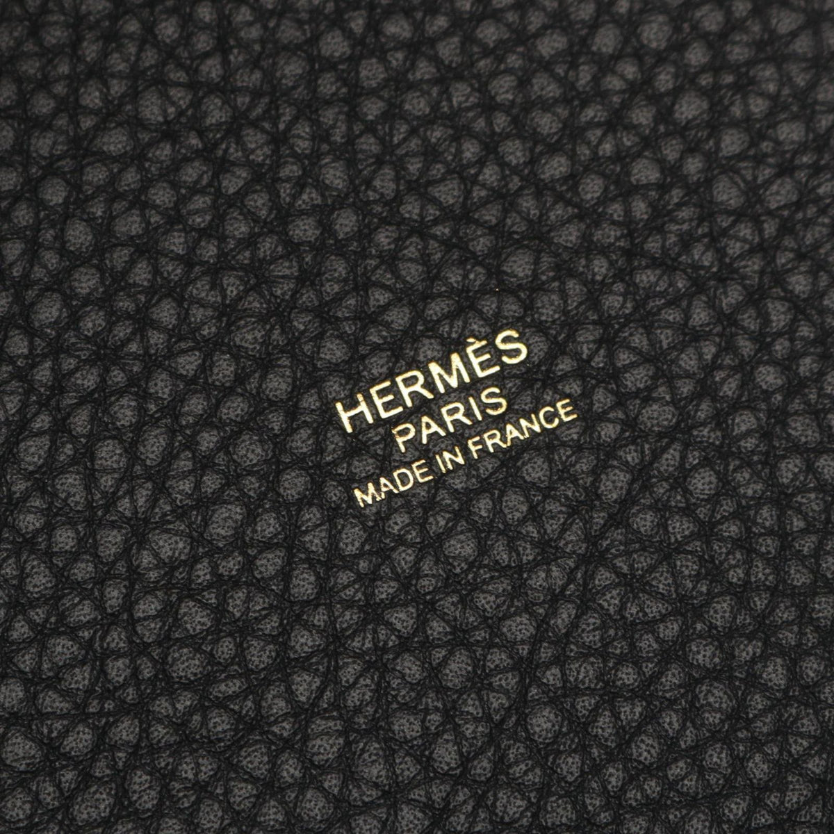 Hermes Picotin Lock PM Black Leather Handbag — view 4