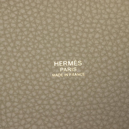 Hermes Picotin Lock PM Sage Leather Handbag — view 4