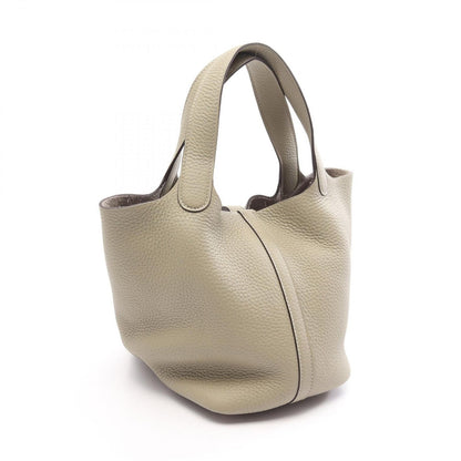 Hermes Picotin Lock PM Sage Leather Handbag — view 2