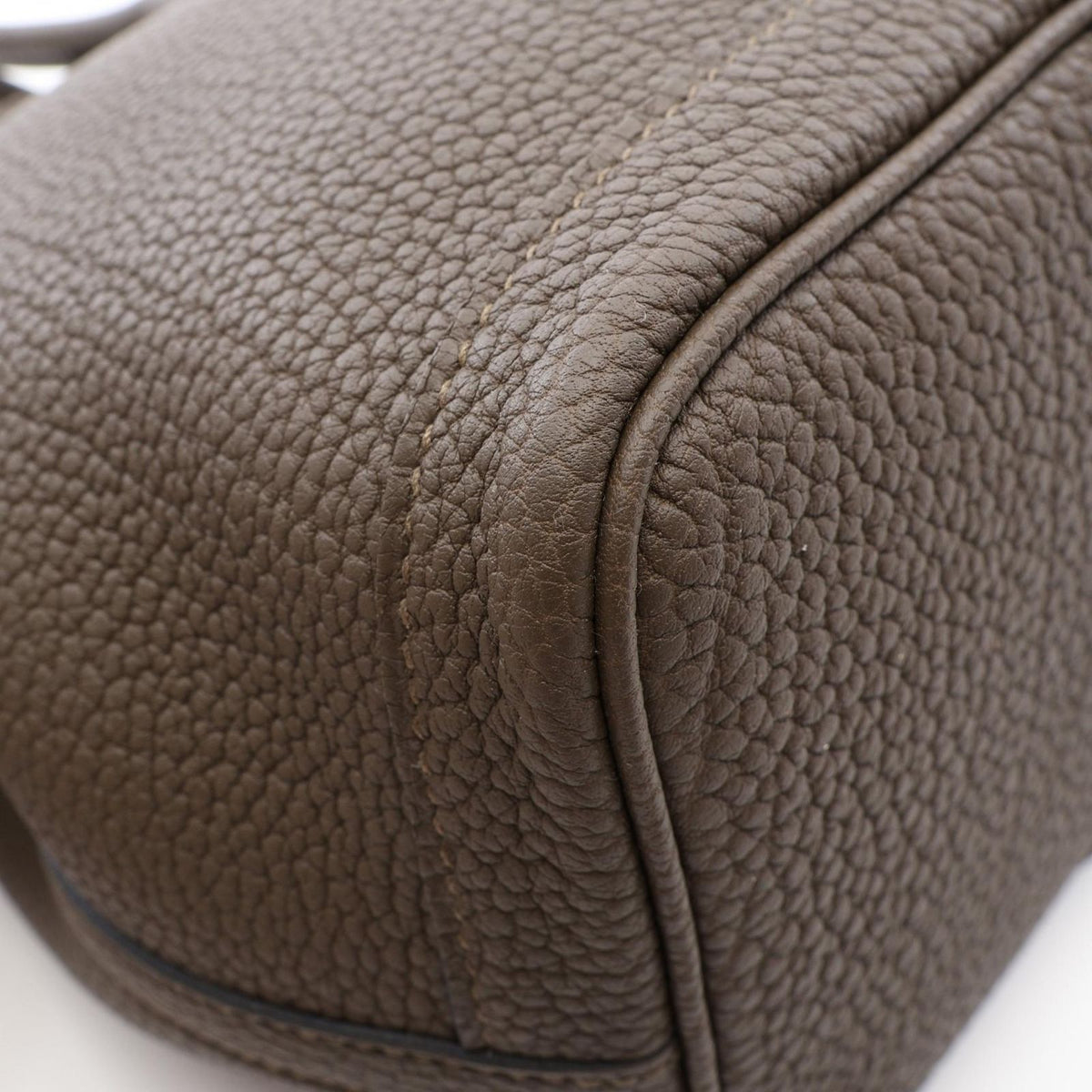 Hermes Tote Bag Garden Party TPM Vert Blanc's Leather — view 6