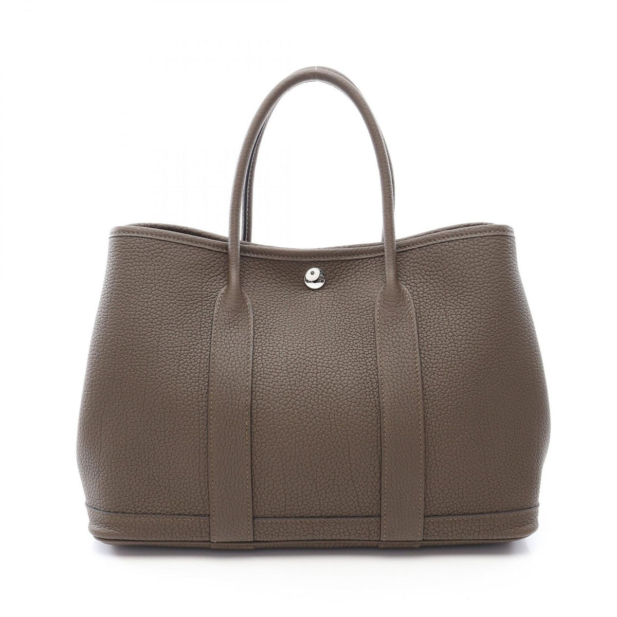 Hermes Tote Bag Garden Party TPM Vert Blanc's Leather