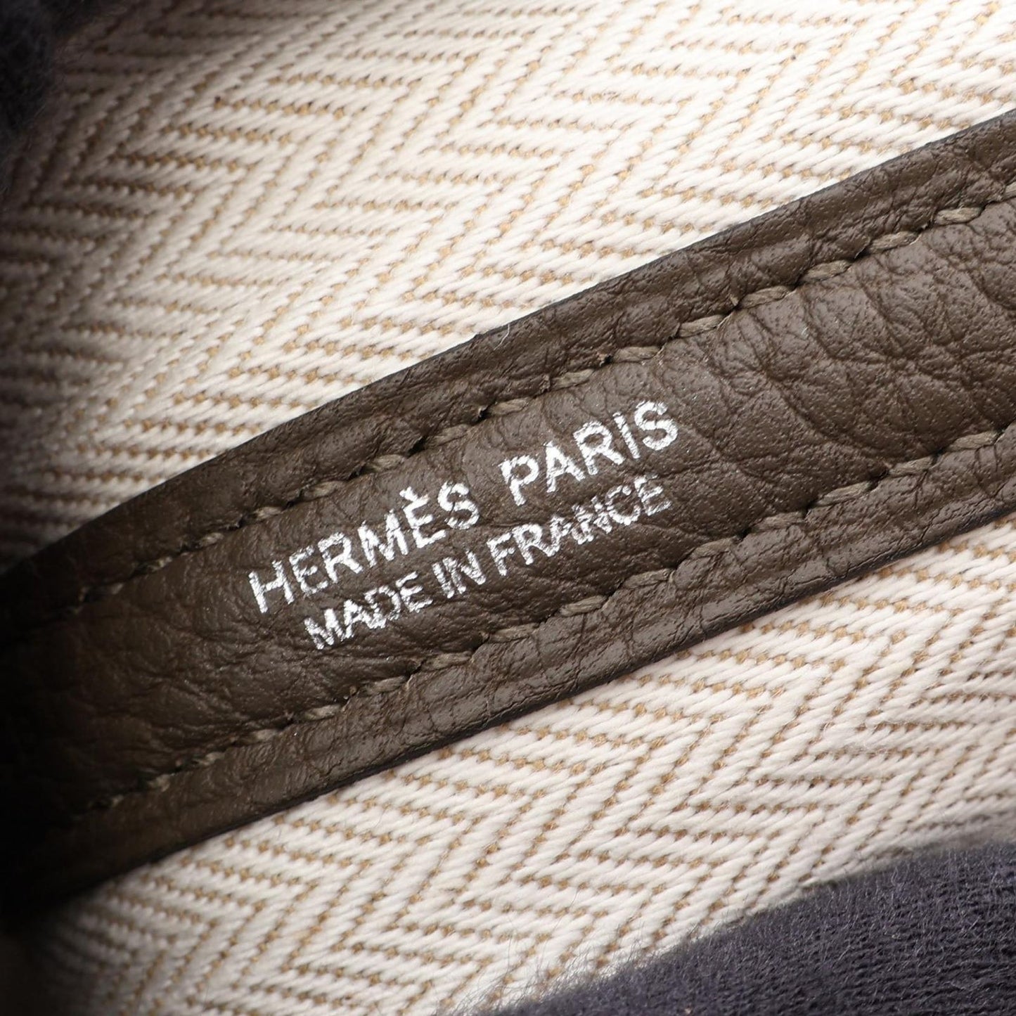 Hermes Tote Bag Garden Party TPM Vert Blanc's Leather — view 4