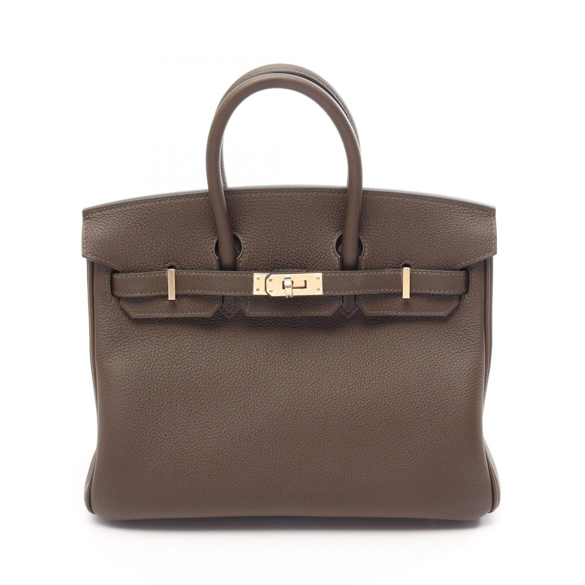 Hermes Birkin 25 Vert Roden Leather Handbag