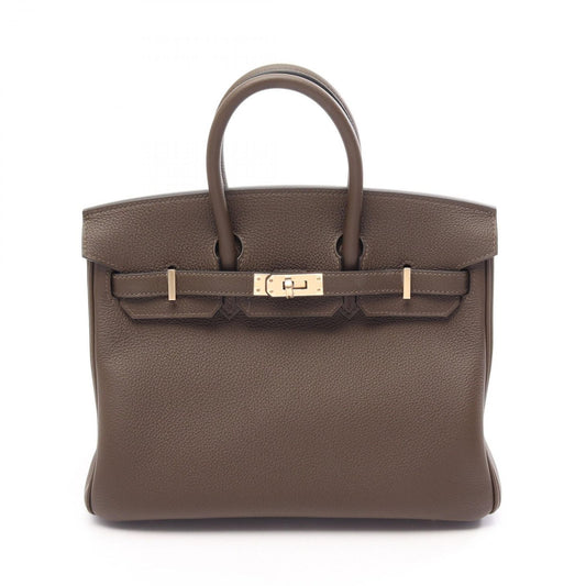 Hermes Birkin 25 Vert Roden Leather Handbag