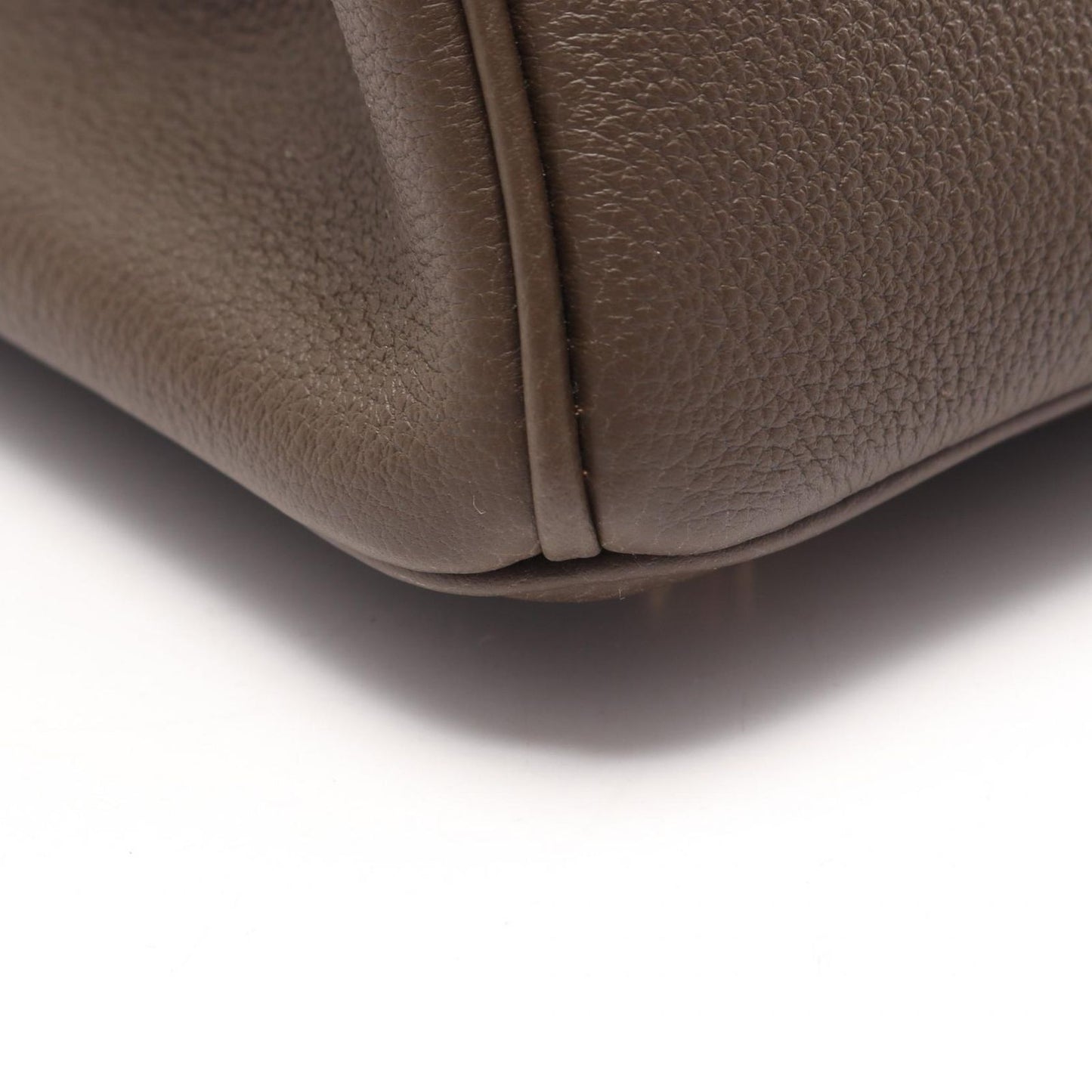 Hermes Birkin 25 Vert Roden Leather Handbag — view 6