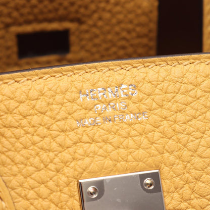 Hermes Birkin 25 Paille Leather Handbag — view 4