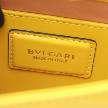 Bvlgari Shoulder Bag Serpenti Forever Yellow Leather — view 4