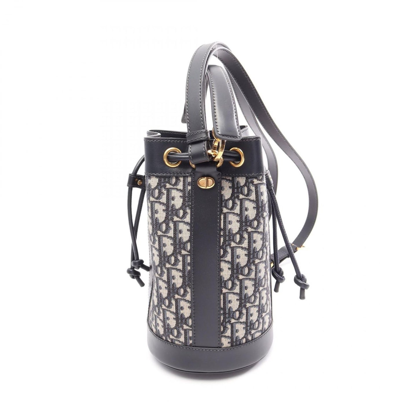 Dior Backpack Oblique Small Ivory Navy Leather