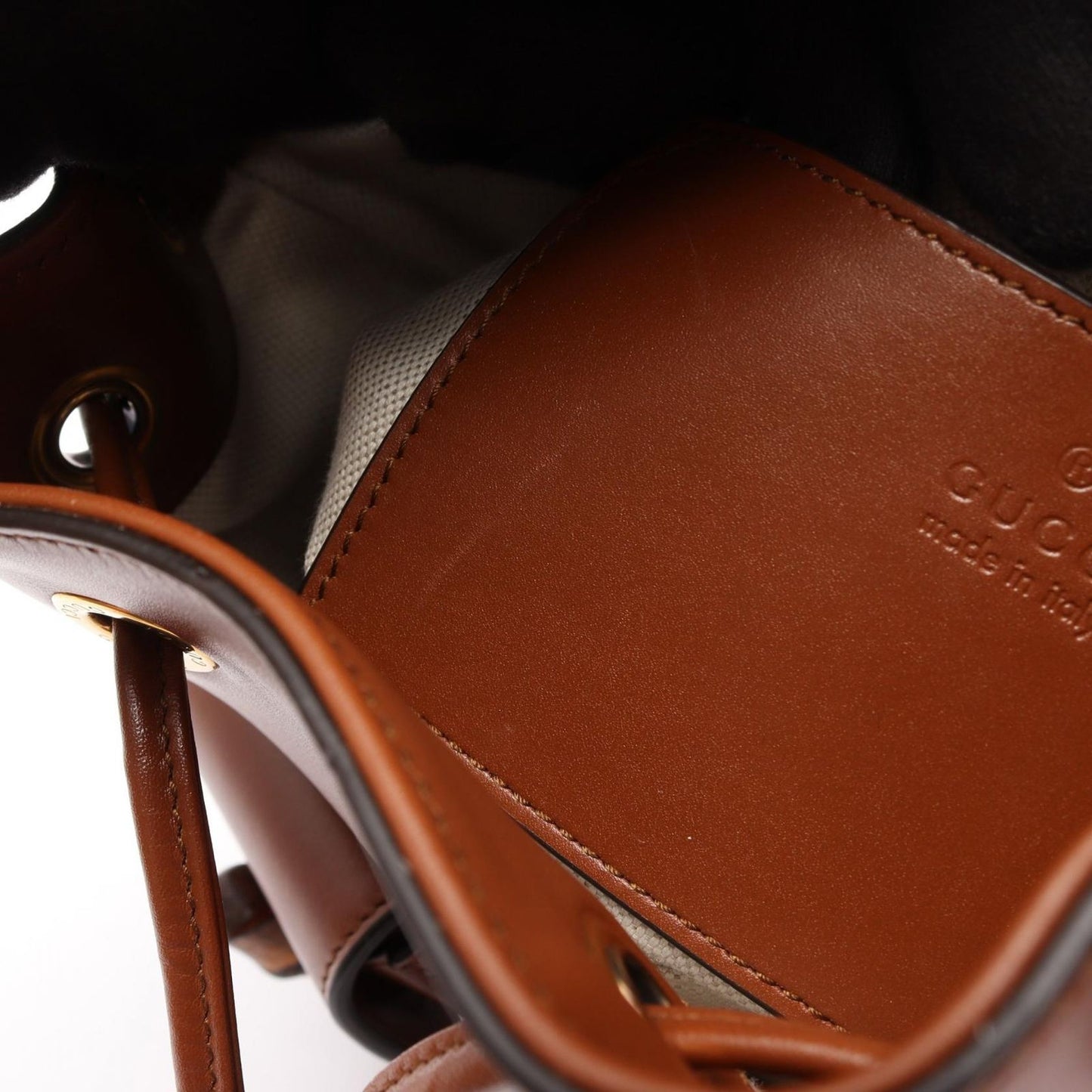 Gucci Backpack Bamboo Brown Leather — view 5