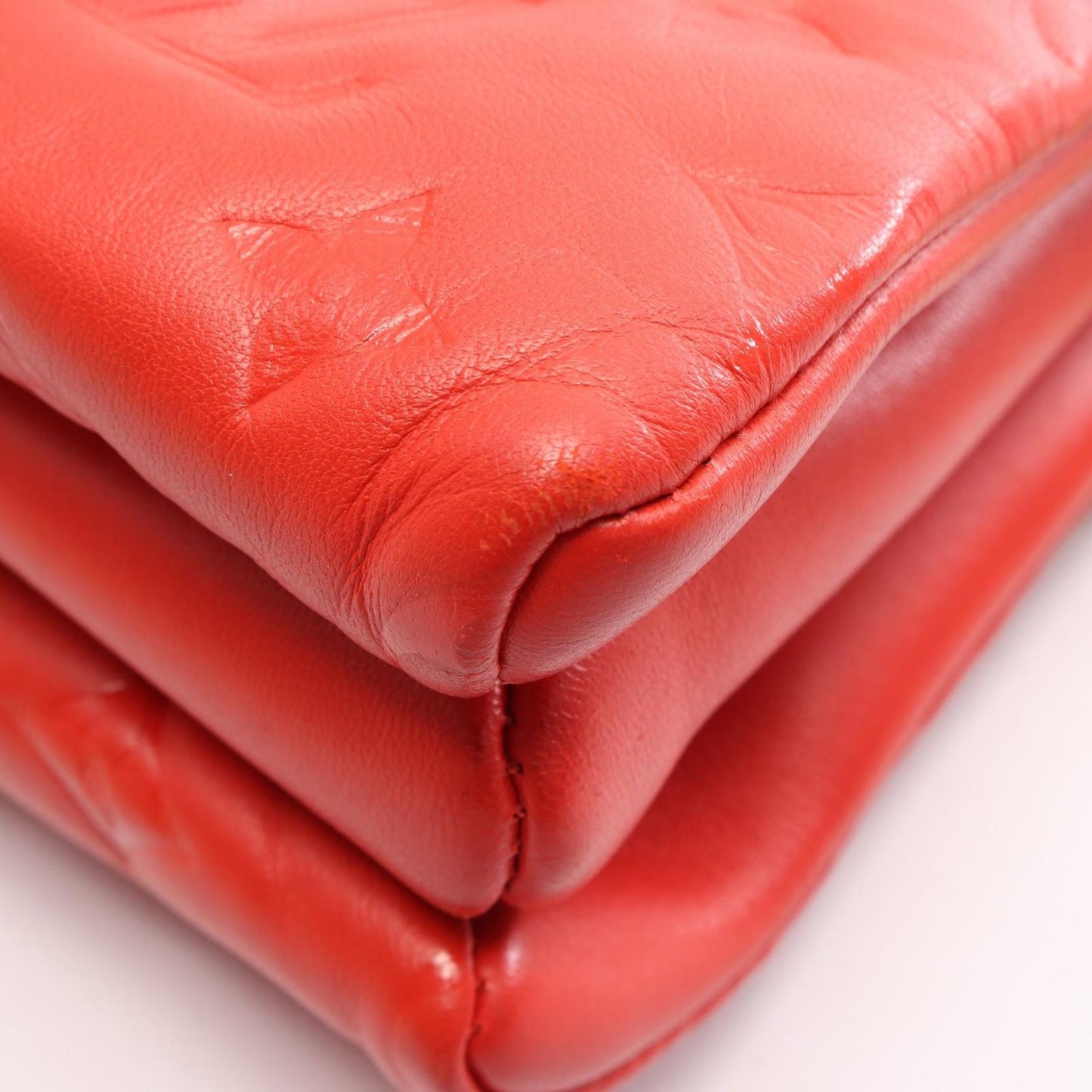 Louis Vuitton Shoulder Bag Coussin PM 2-Way Rouge Leather — view 6