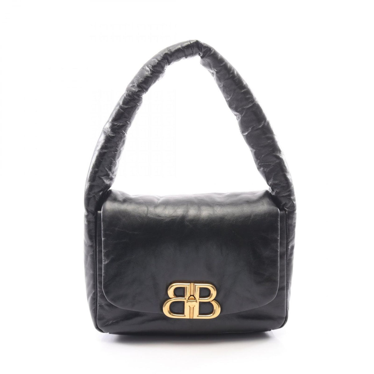 Balenciaga Shoulder Bag Monaco Black Leather