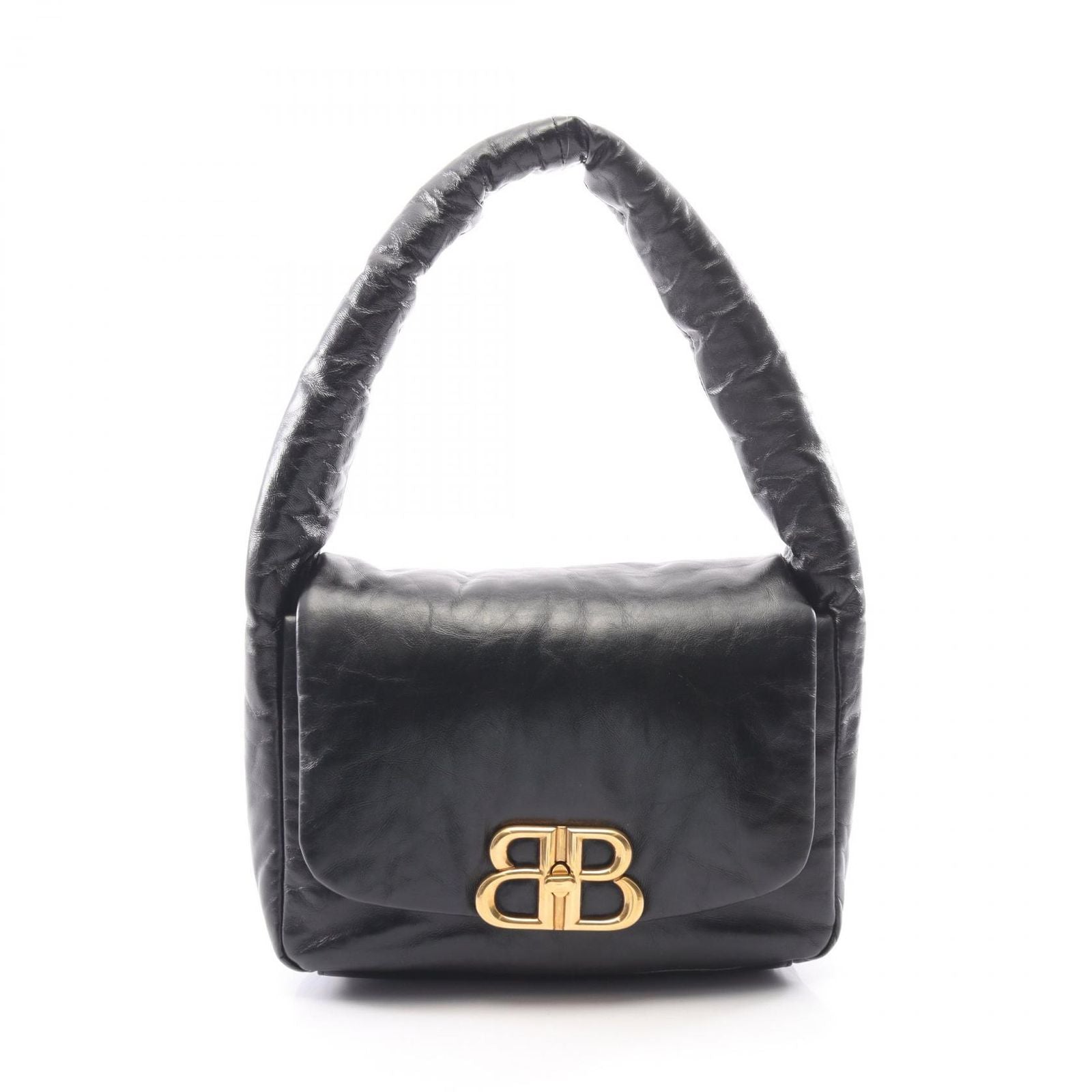 Balenciaga Shoulder Bag Monaco Black Leather