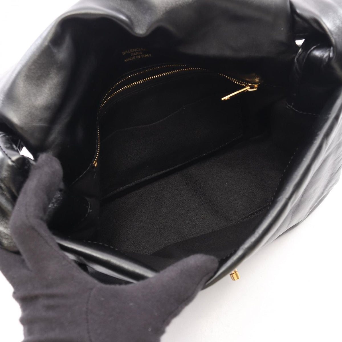 Balenciaga Shoulder Bag Monaco Black Leather — view 3