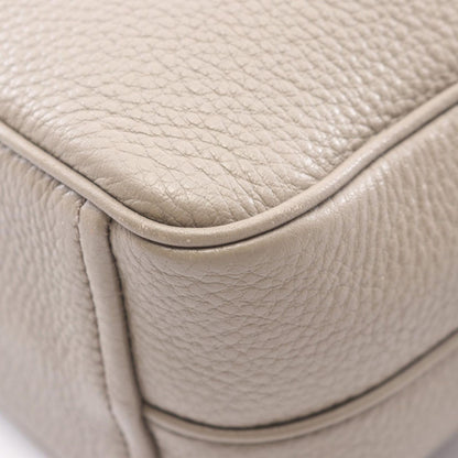 Prada Shoulder Bag Vitello Phenix Gray Leather Metal Logo — view 6