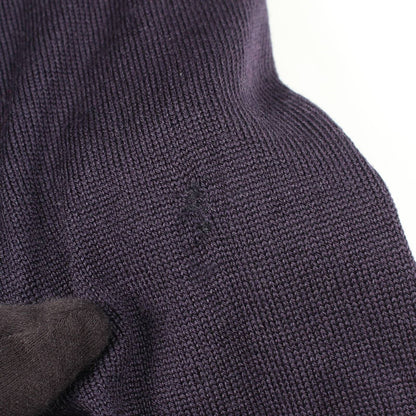 Gucci Cardigan Logo All Over Pattern Wool Navy — view 6